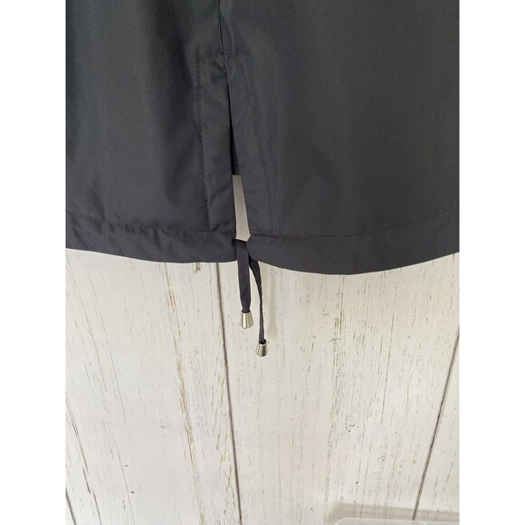 Nautica Women's Rain Utility Jacket Navy Blue Silver Full Zip Hooded Coat Size M - Picture 3 of 7